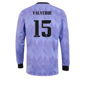 Herren Fußballbekleidung Real Madrid Federico Valverde #15 Auswärtstrikot 2022-23 Langarm